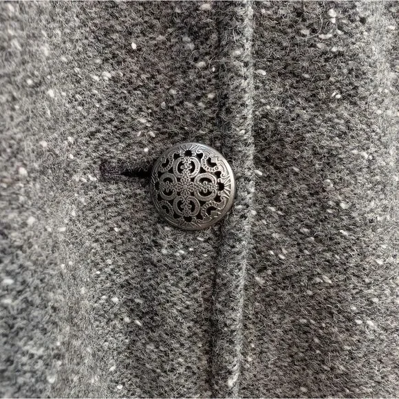 Free People Ellington Tweed Coat in Charcoal Sz M NWOT - Picture 10 of 13